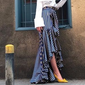 🆕 High waisted stripe skirt - Mermaid Style